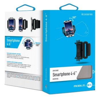 Mobilis Brazalete De Brazo/Muñeca Universal Para Smartphones De 4" A 6"
