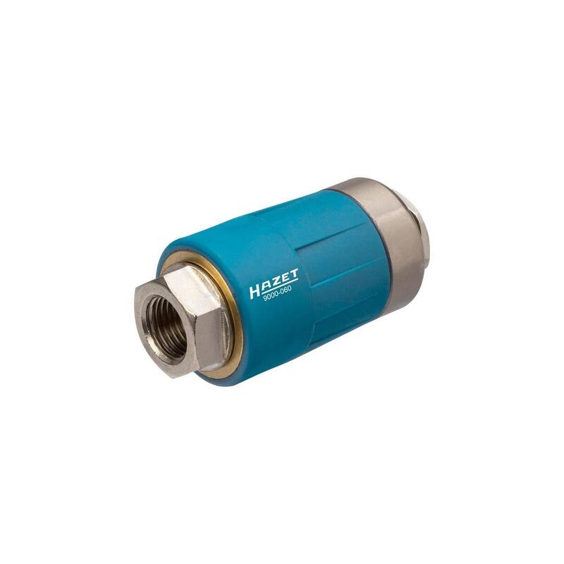 Acoplamiento De Seguridad Hazet 9000-060, 1/4" Azul, Para Manguera De Aire Comprimido 9000-060