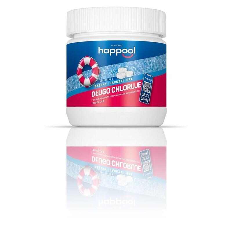 Acrylmed Triochlor Pastillas De Cloro De Acción Prolongada, 20 G / 0,8 Kg