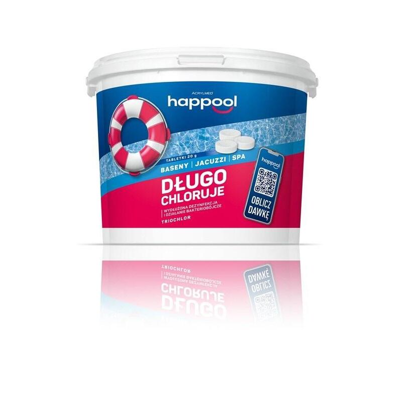 Acrylmed Triochlor Pastillas De Cloro De Acción Prolongada, 20 G / 3 Kg