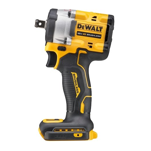 Llave De Impacto Inalámbrica Dewalt Dcf921nt, 18 Voltios, 1/2" Amarillo/Negro, Sin Batería Ni Cargador, En Caja Tstak Dcf921nt-Xj