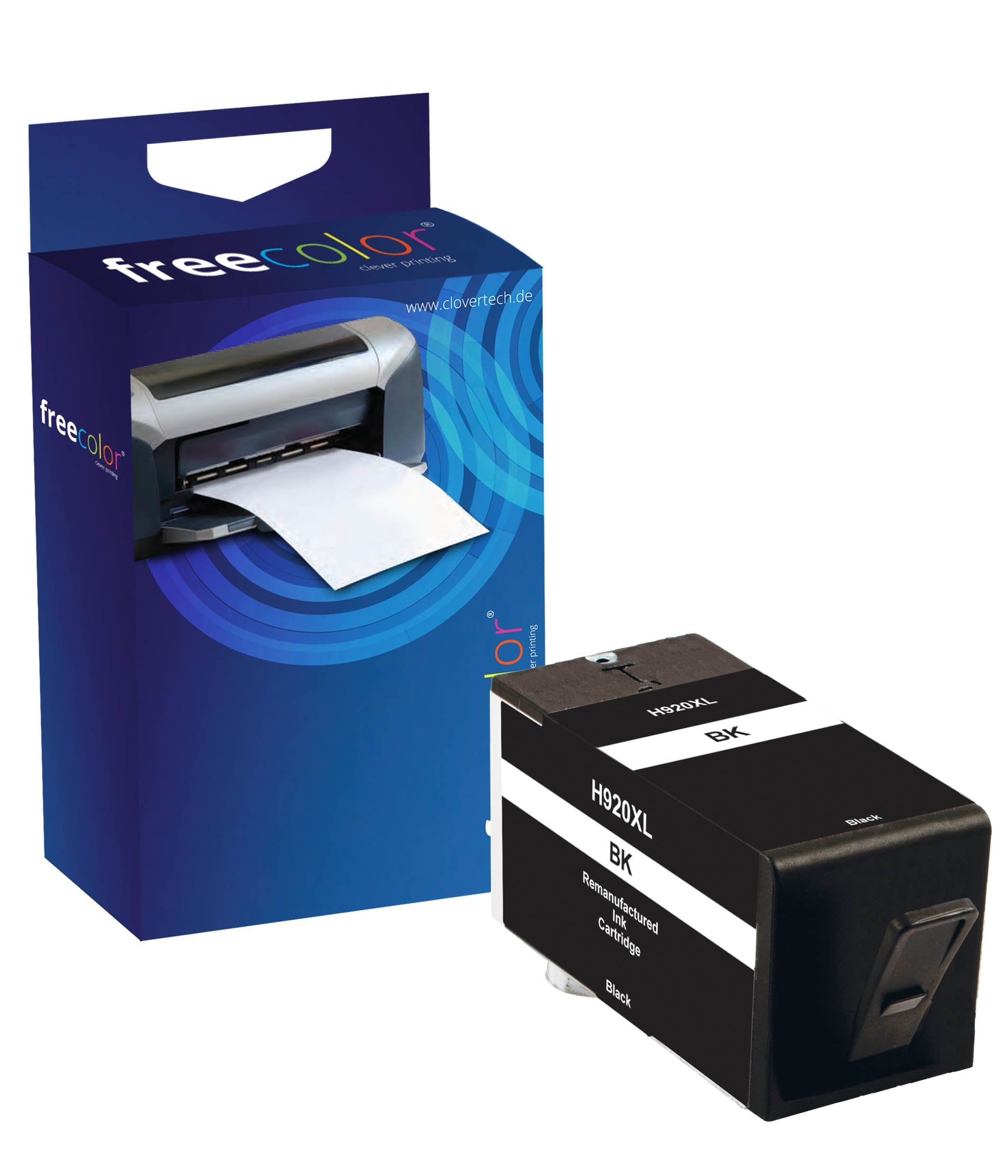 Tinta Freecolor Hp 920xl Negro Remanufactured