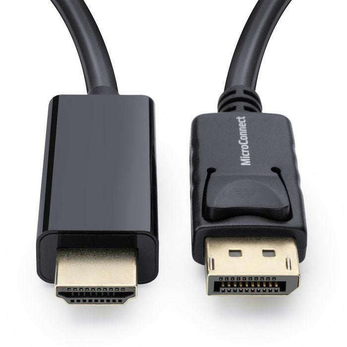 EAN 5704174300311 - Microconnect MC-DP-HDMI-100 adaptador de cable de vídeo 1 m DisplayPort Negro imagen 2