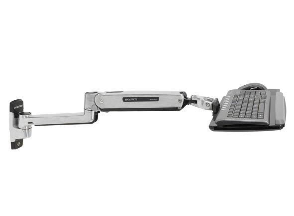 Ergotron Lx Kit De Montaje (Brazo Con Base Fija Extensión Base Bandeja De Teclado Bandeja Corredera Para Ratón Reposamuñecas Soporte Para Ratón) Para Teclado / Ratón Aluminio Pulido Se Puede Instalar En La Pared Para P/N: 45-353-026