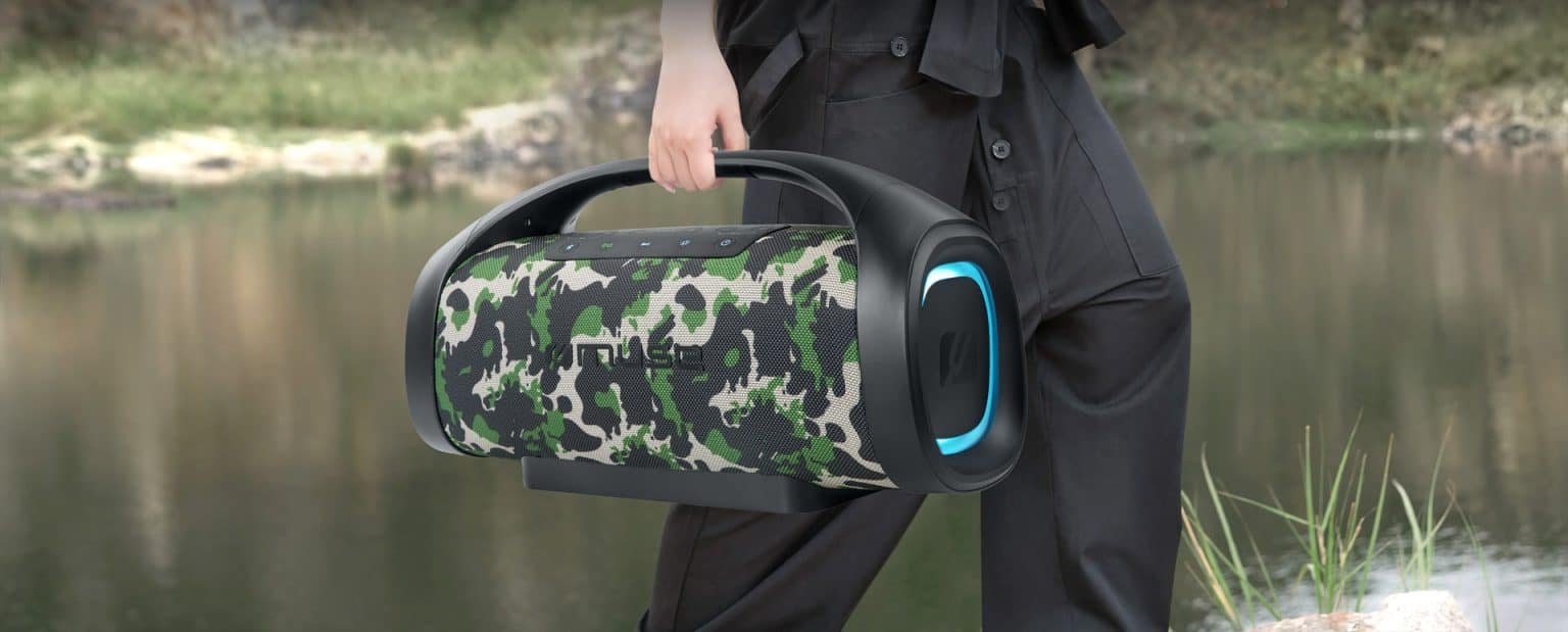 Altavoz Muse M-980 Ca Portable Bluetooth Speaker Splash Proof, Camouflage