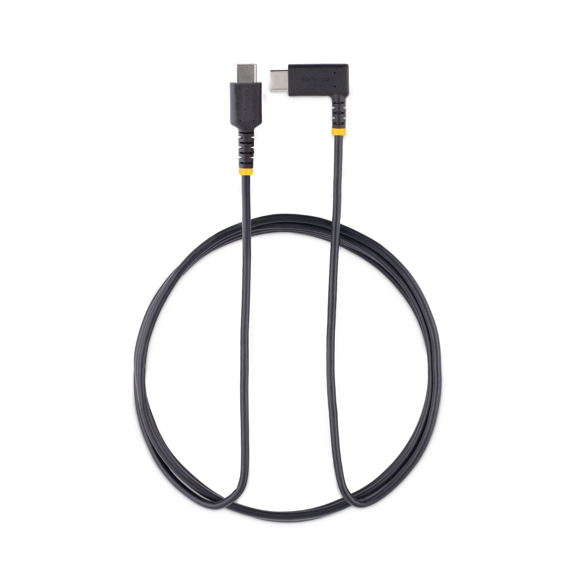 Startech Cable Usb C Acodado Pd 60w - 3a - 2m  Carga Rápida