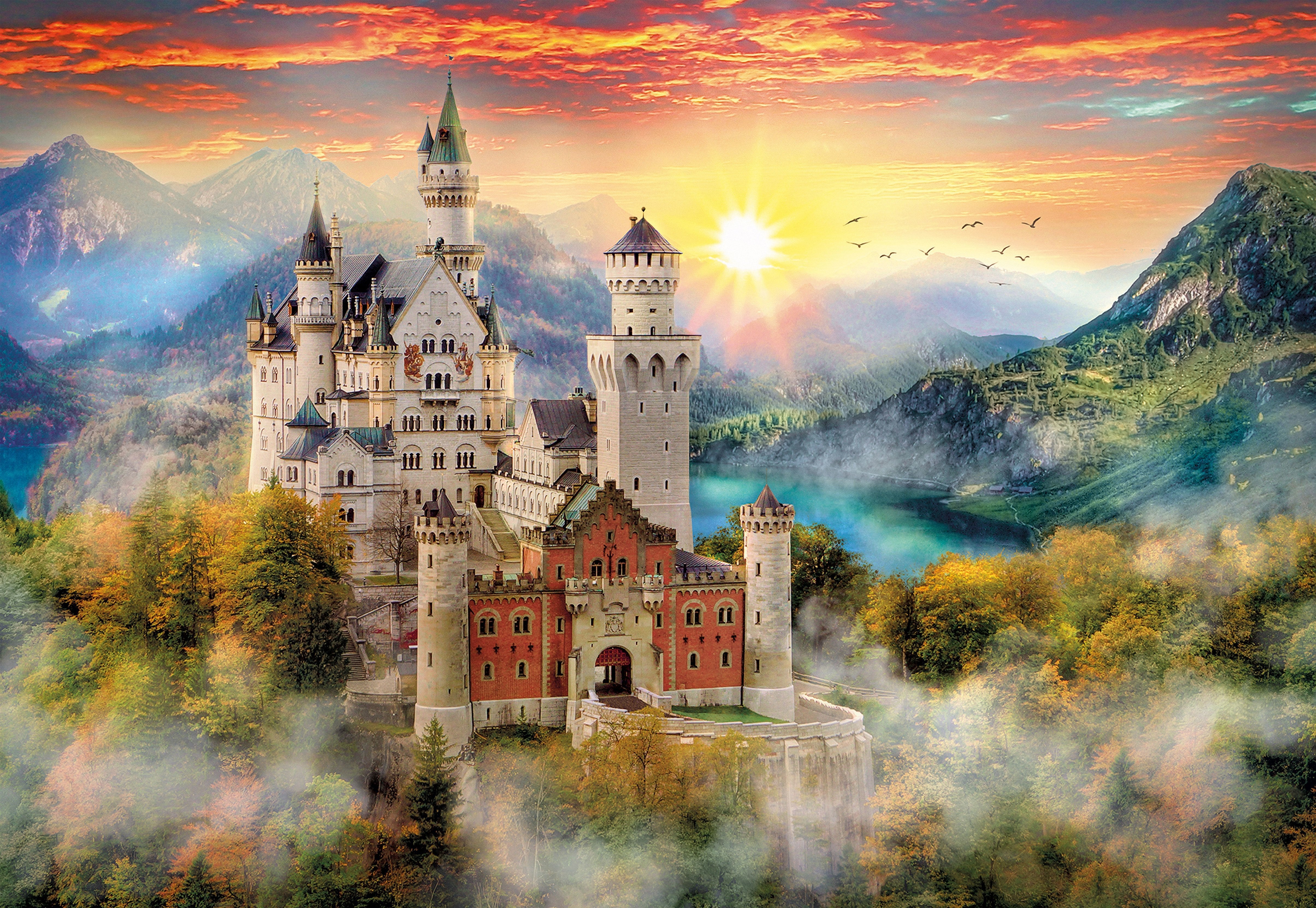 EAN 8005125325597 - Clementoni Neuschwanstein Puzle de figuras 2000 pieza(s) Ciudad imagen 2