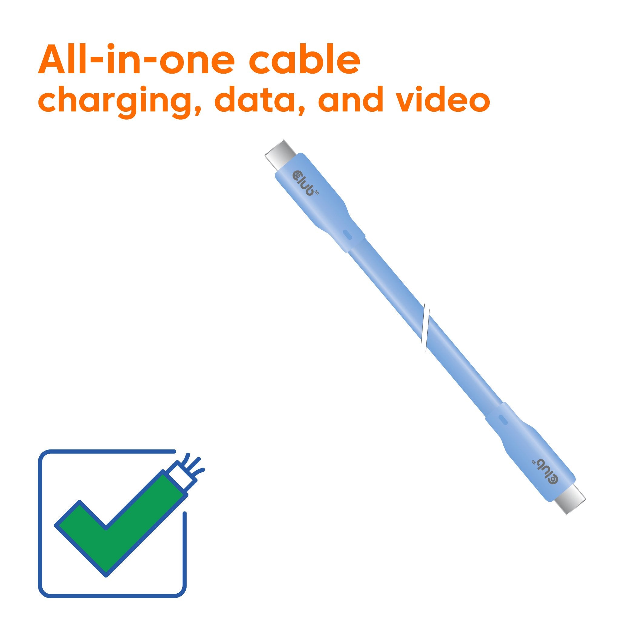 EAN 8719214472948 - CLUB3D CAC-3003 cable USB USB4 Gen 2x2 2 m USB C Azul imagen 3