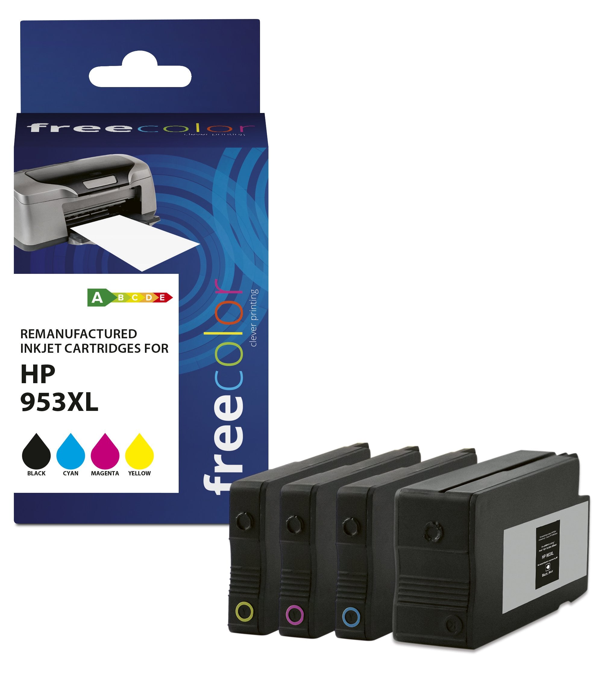 EAN 3112539919146 - Freecolor K10452F7 cartucho de tinta 4 pieza(s) Compatible High (L) Yield Negro, Cian, Magenta, Amarillo imagen 1