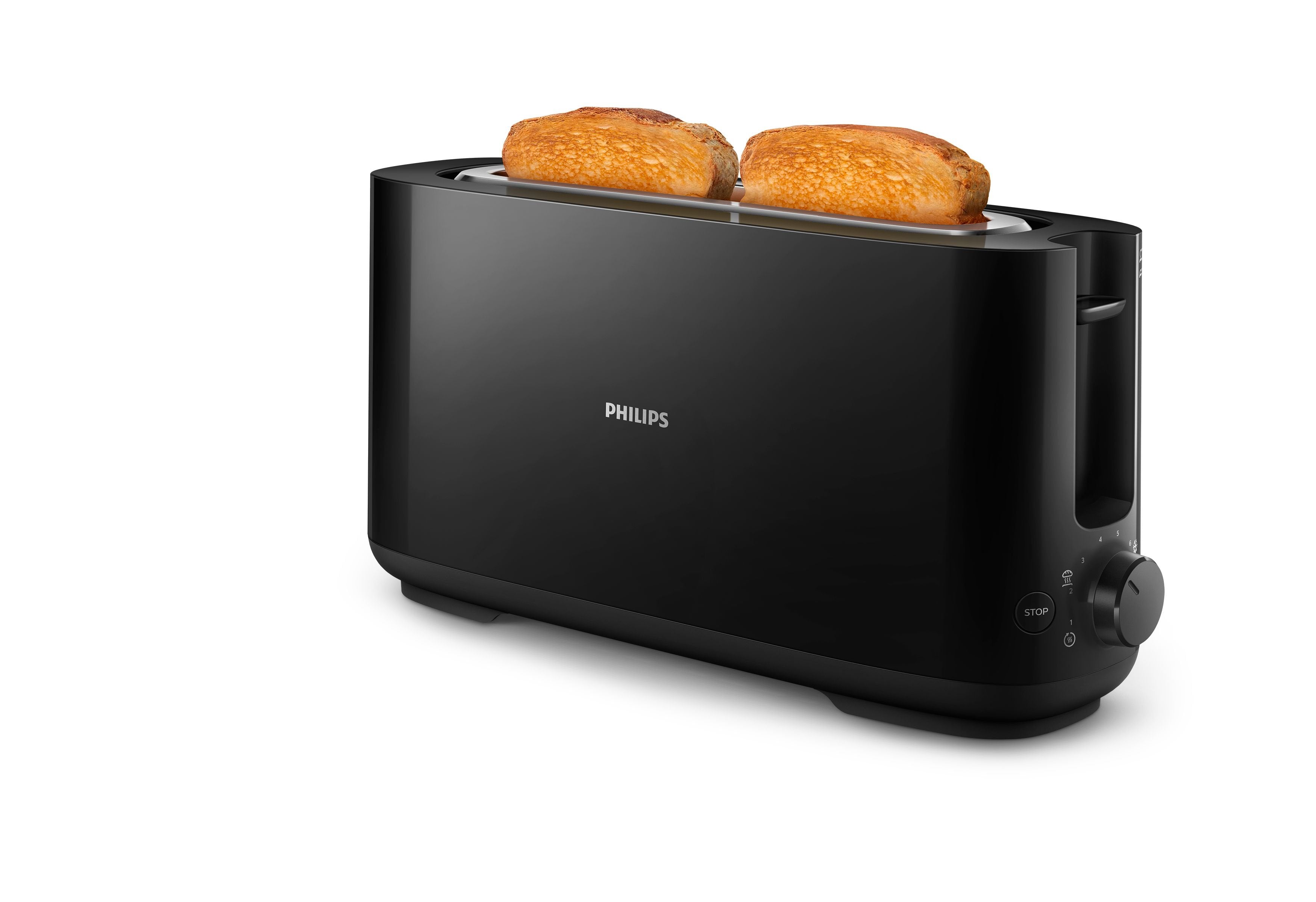Tostadora Philips Daily 1 Slot Hd2590 1030w Negro