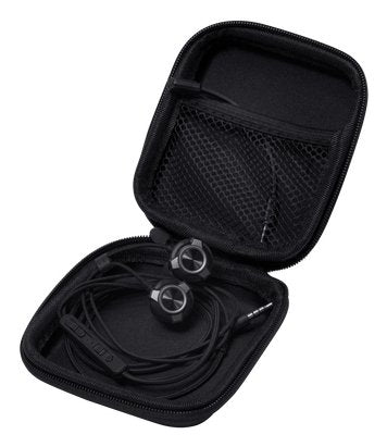 Auricular De Boton Gaming Gxt 406 Pine Multiplataforma Negro Trust Estuche Protector/ Micrófono De Brazo Extraible