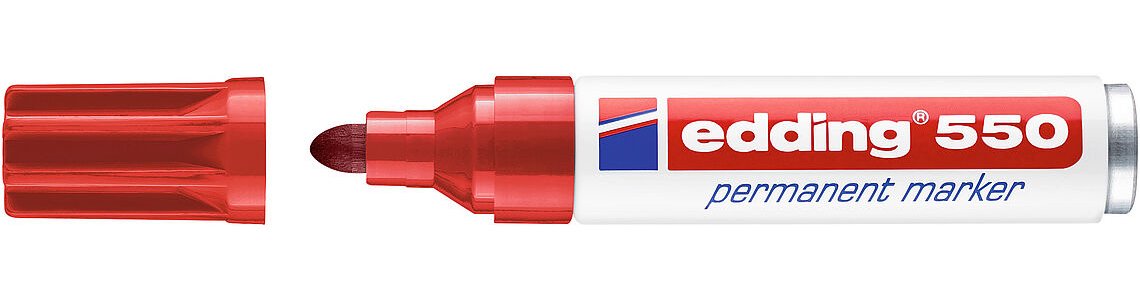EAN 4004764023776 - Edding 550 marcador permanente Rojo 10 pieza(s) imagen 1