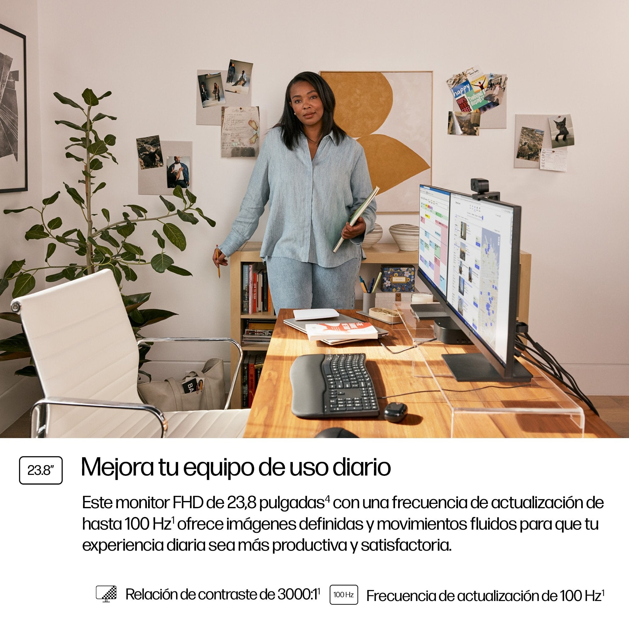 EAN 0198122210350 - HP Series 3 Pro 23.8 inch FHD Monitor - 324pv pantalla para PC 60,5 cm (23.8") 1920 x 1080 Pixeles Full H imagen 14