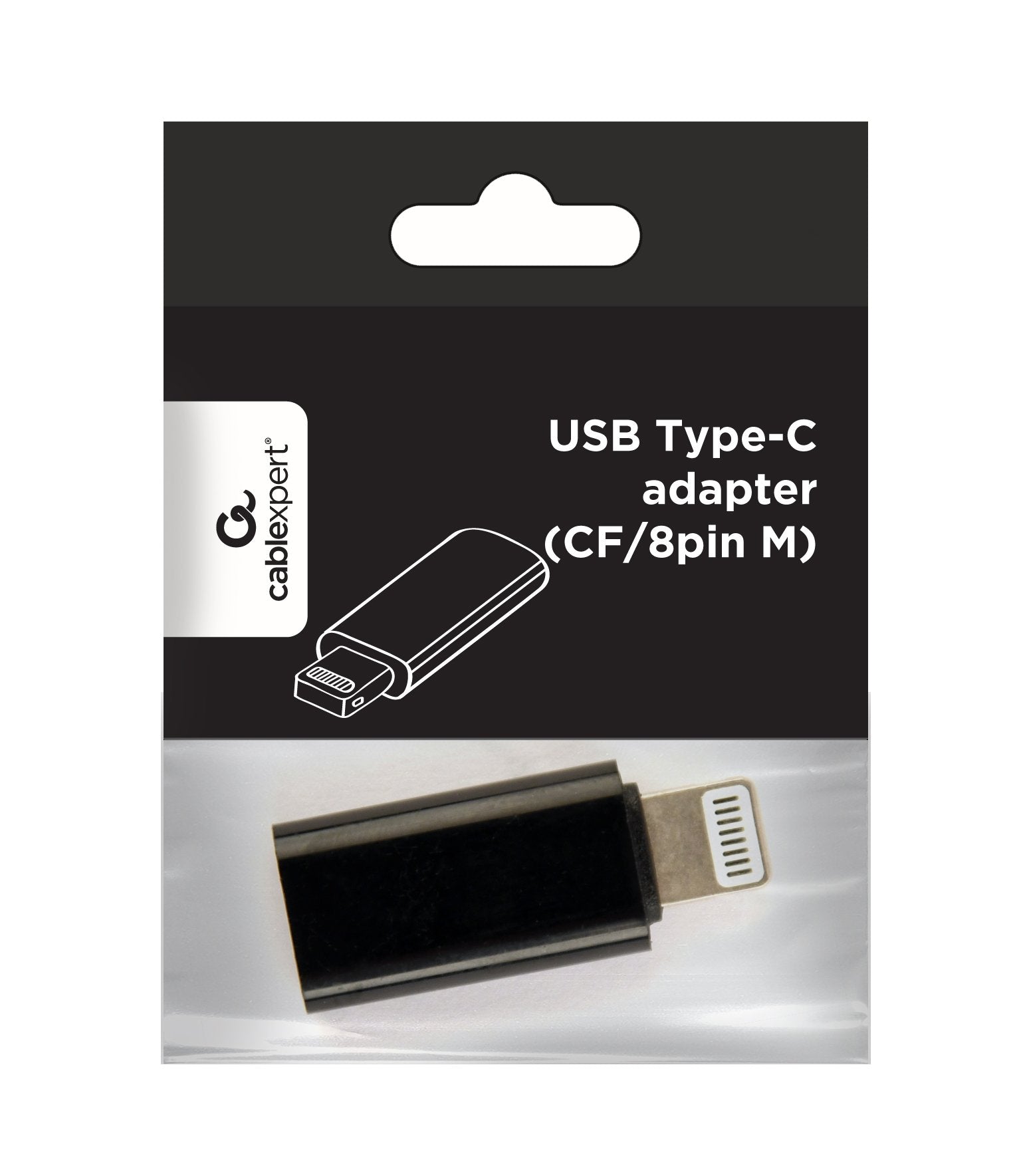 EAN 8716309098793 - Gembird A-USB-CF8PM-01 cambiador de género para cable USB type-C 8-pin Negro imagen 3