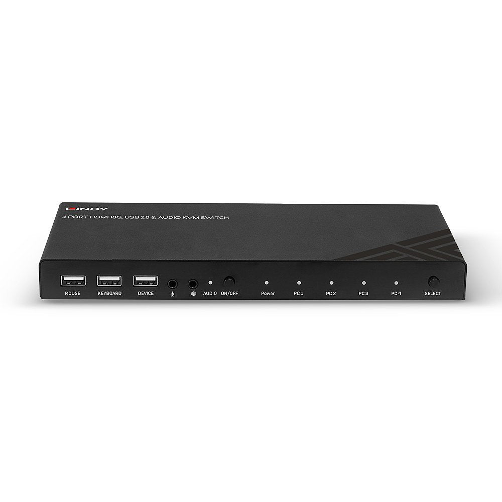 Lindy 4 Port Hdmi 18g, Usb 2.0 & Audio Kvm Switch