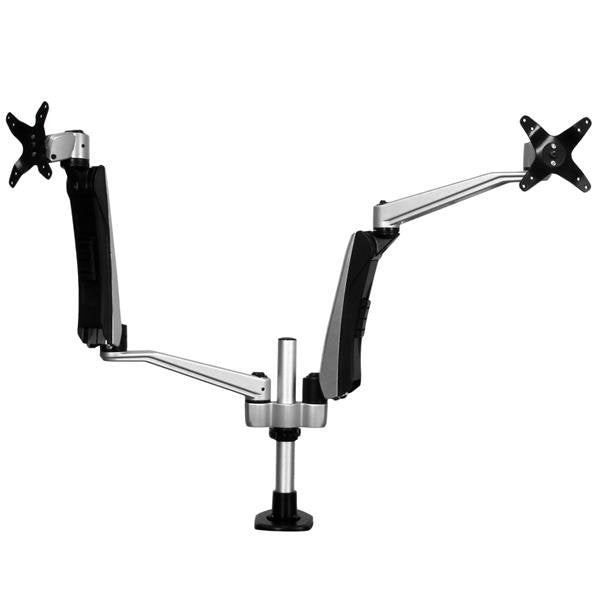 EAN 0065030863759 - StarTech.com ARMDUAL30 soporte para monitor 76,2 cm (30") Escritorio Negro, Plata imagen 6