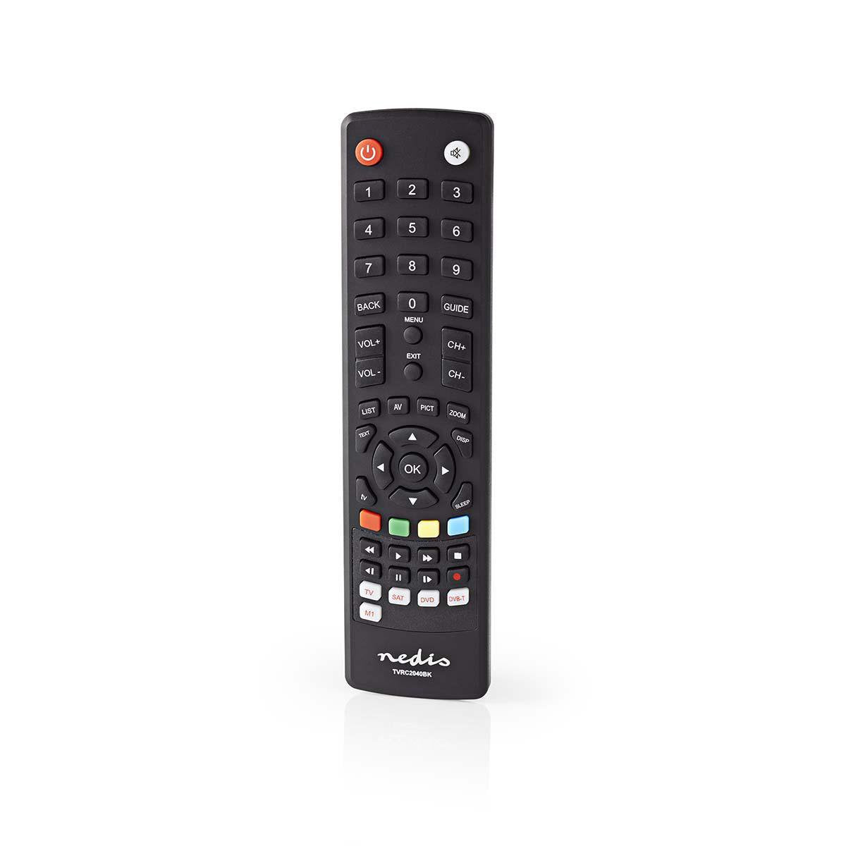 EAN 5412810270767 - Nedis TVRC2040BK mando a distancia IR inalámbrico TV Botones imagen 2