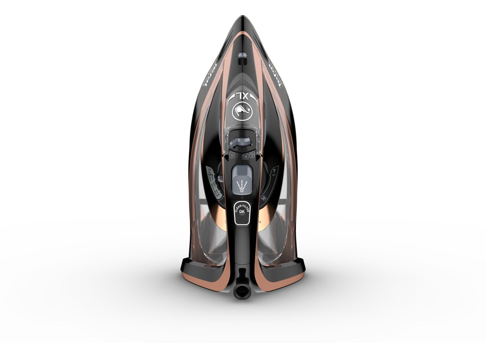 EAN 3121040069271 - Tefal Ultimate Pure FV9845 Plancha vapor-seco Suela Durilium Autoclean 3100 W Negro, Cobre imagen 4