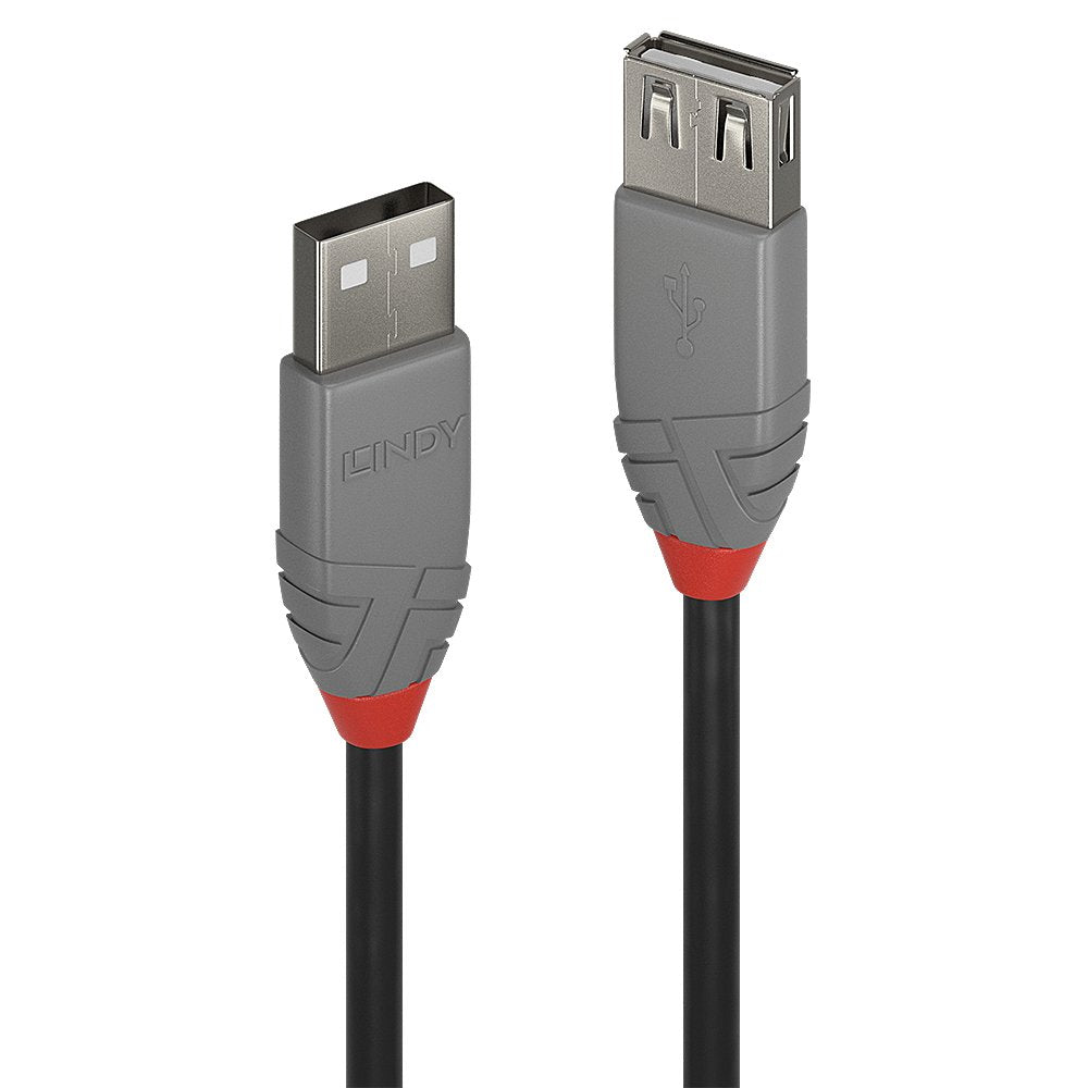 Lindy Usb 2.0 Verlängerung Typ A/A Anthra Line M/F 5m