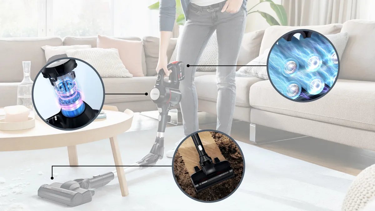 EAN 4242005509386 - Bosch BSS715FRSH aspiradora de pie y escoba eléctrica Aspiradora escoba 2 en 1 Batería Secar Sin bolsa 0, imagen 10