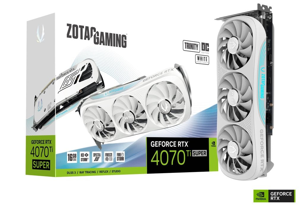 Tarjeta Gráfica Zotac Rtx 4070ti Super Trinity Oc White Ed