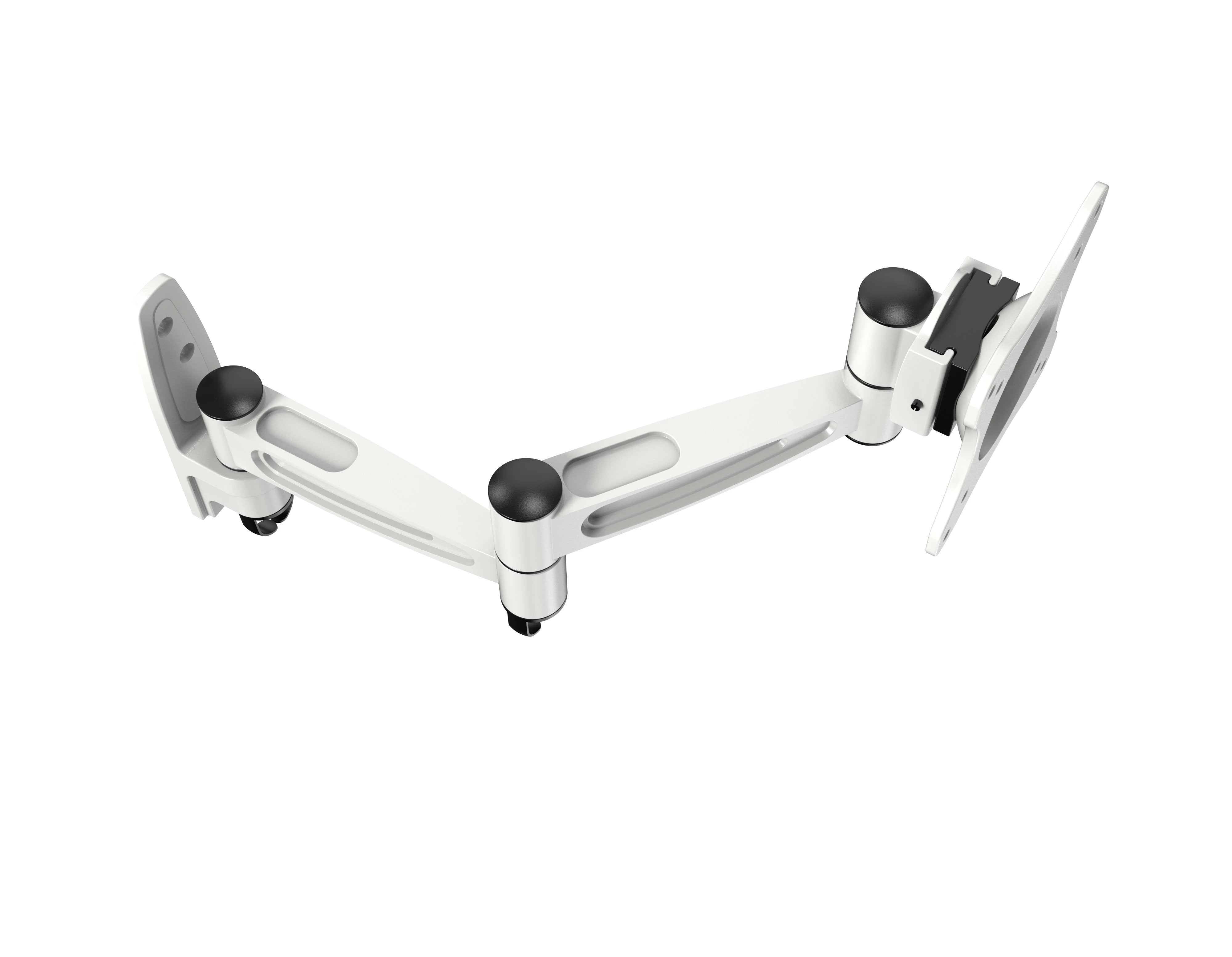 Fonestar Soporte Metalico De Pared Para Pantallas Planas De 13-27'/33-68.5cm Giratorio 360º Peso Max.15kg Blanco Brazo Doble Articulado