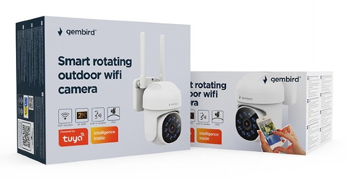 Camara Ip Rj45 Wifi Smart Motorizada Valida Exteriores, 2k Qhd Tsl-Odcam-Wrhd-01