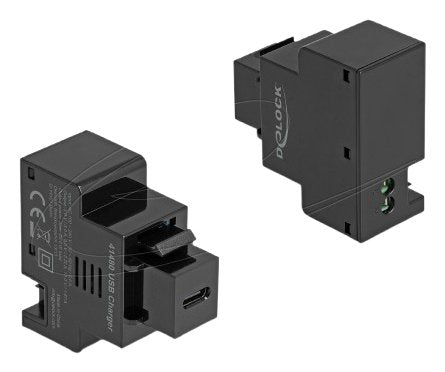 Keystone Modul Mit Usb Type-C Ladebuchse Pd 20 W Schwarz
