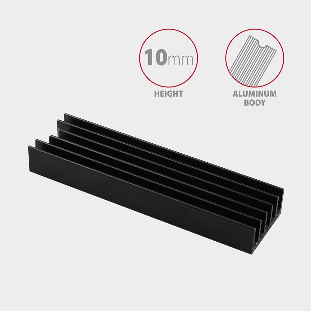 EAN 8595247905550 - Axagon CLR-M2L10 sistema de refrigeración para ordenador M.2 NVMe SSD, Unidad de estado sólido Disipador imagen 3
