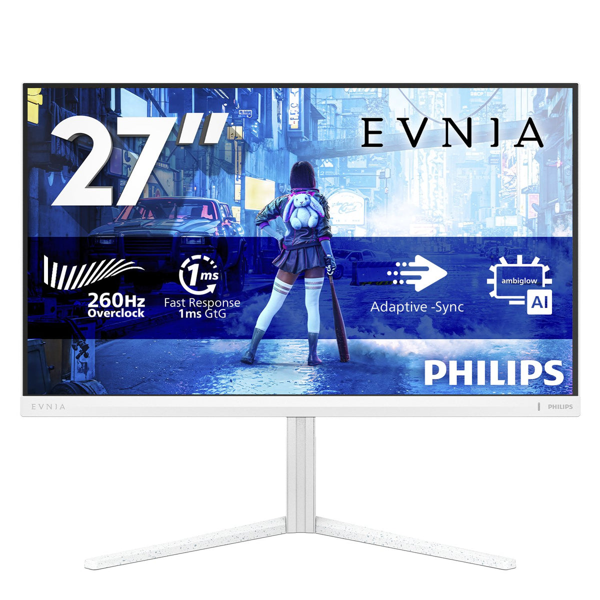 EAN 8721038007725 - Philips Evnia 5000 27M2N5201P/00 pantalla para PC 68,6 cm (27") 1920 x 1080 Pixeles Full HD LCD Blanco imagen 1