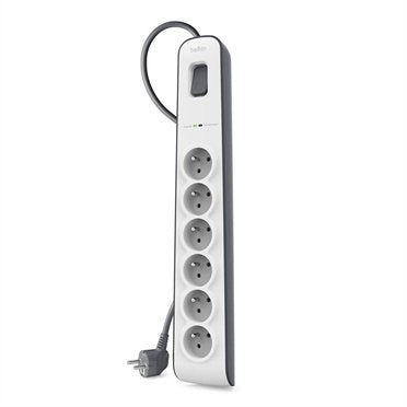 EAN 0745883643561 - Belkin BSV603ca2m Negro, Blanco 6 salidas AC 2 m imagen 2