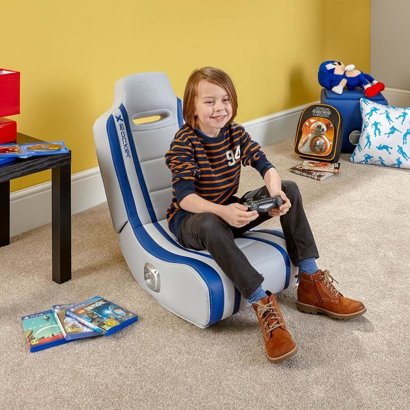 EAN 94338512182 - X Rocker Shadow 2.0 Silla gaming Asiento acolchado Azul, Blanco imagen 2