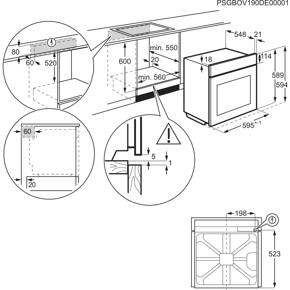 EAN 7333394056043 - AEG Series 5000 OU5AB20SM 72 L 2790 W Acero inoxidable imagen 9