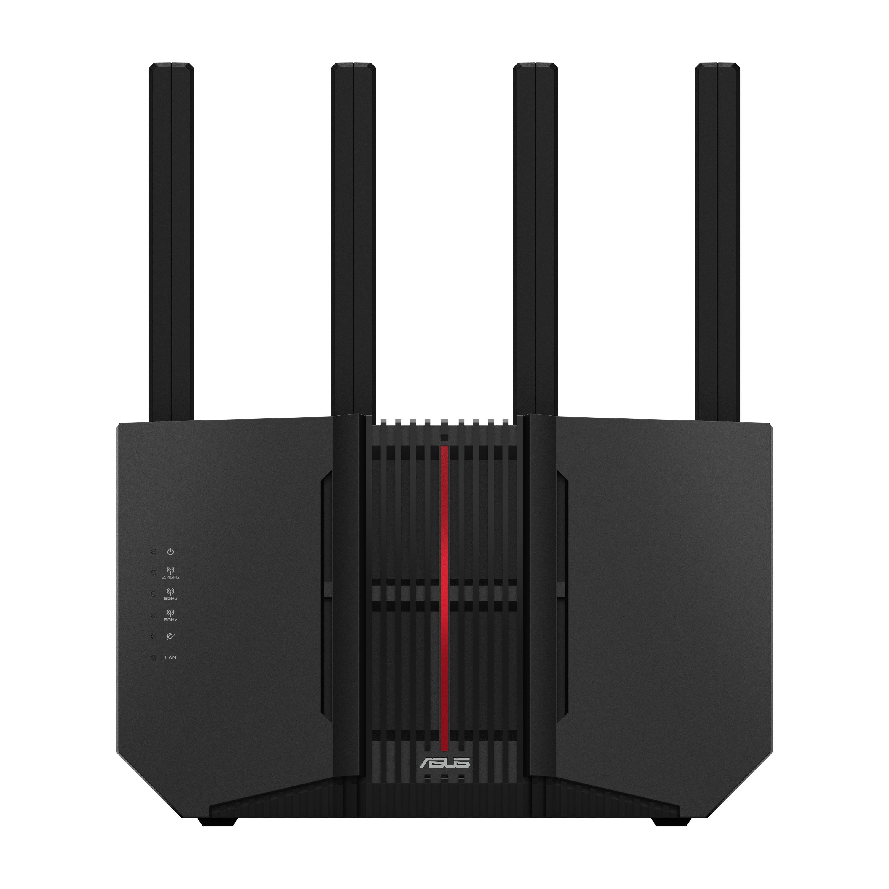 EAN 4711387580660 - ASUS RT-BE92U router inalámbrico 10 Gigabit Ethernet Tribanda (2.4 GHz / 5 GHz / 6 GHz) Negro imagen 1