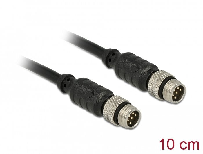 Delock M8 Sensor- Aktorverlängerungscable 6 Pin Stecker Zu 6 Pin Stecker Wasserdicht 10 Cm
