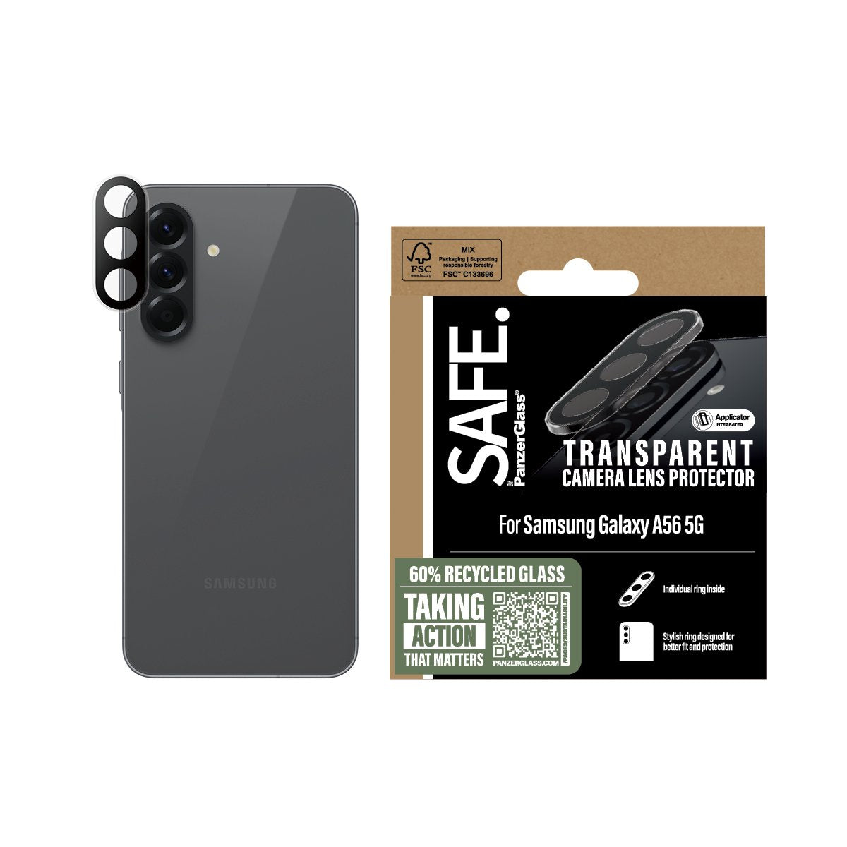 EAN 5715685017742 - PanzerGlass SAFE. by ® Camera Lens Protector Transparent Samsung Galaxy A56 5G Protector de pantalla 1 pi imagen 2
