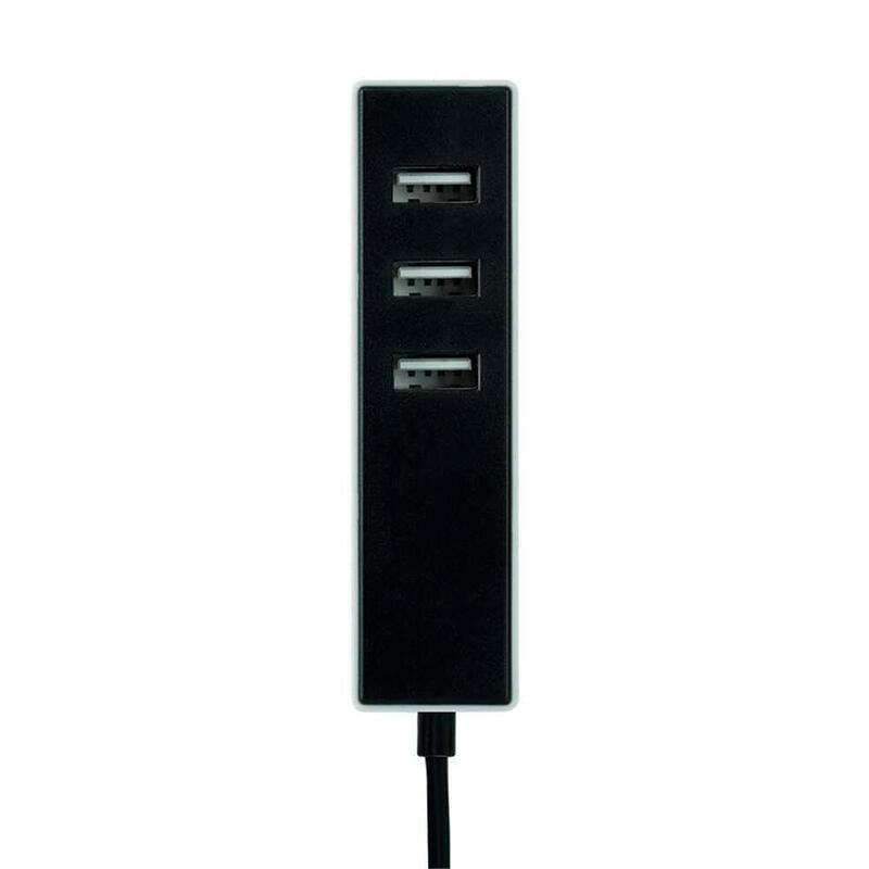 Adaptador 3 Conectores Usb A Con Fijación 1,5 M Negro
