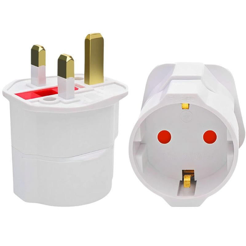 Adaptador Enchufe Uk A Europeo