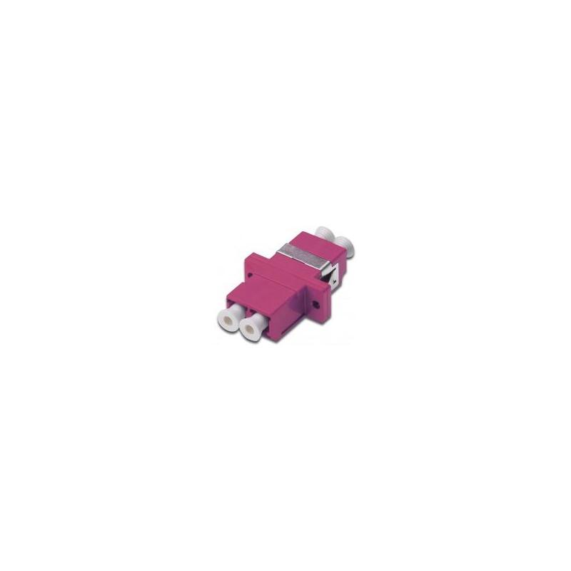 Adaptador Helos Fo Lc / Lc Dúplex Multimodo Om4 Violeta Jaspeado