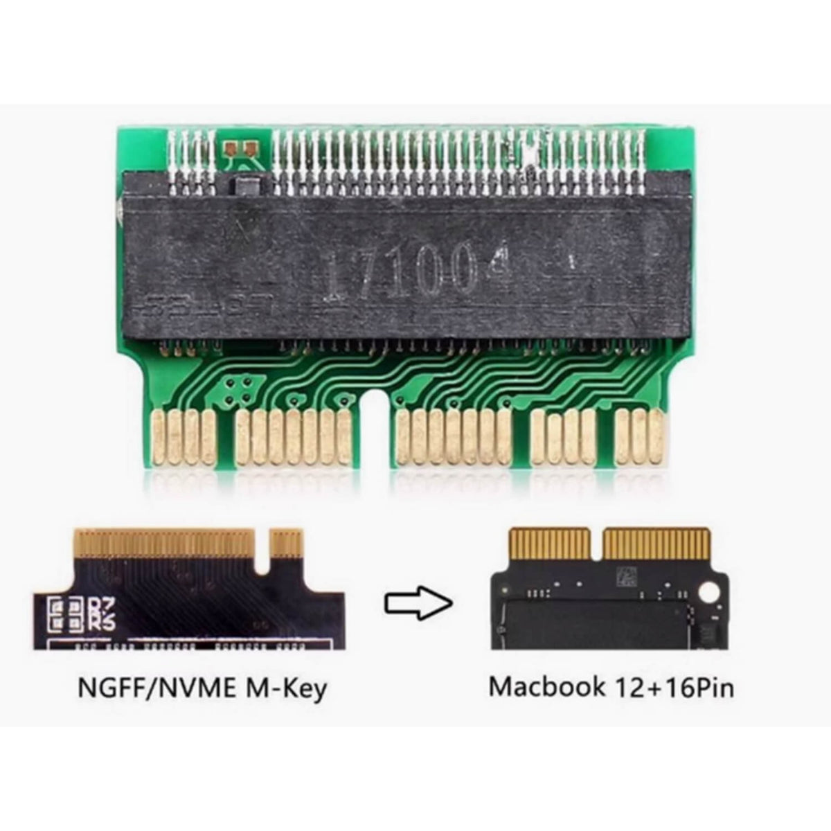 Adaptador Ssd M.2 Para Portátil Apple Macbook Air Pro A1465 A1466 A1502 A1398 2013-2015
