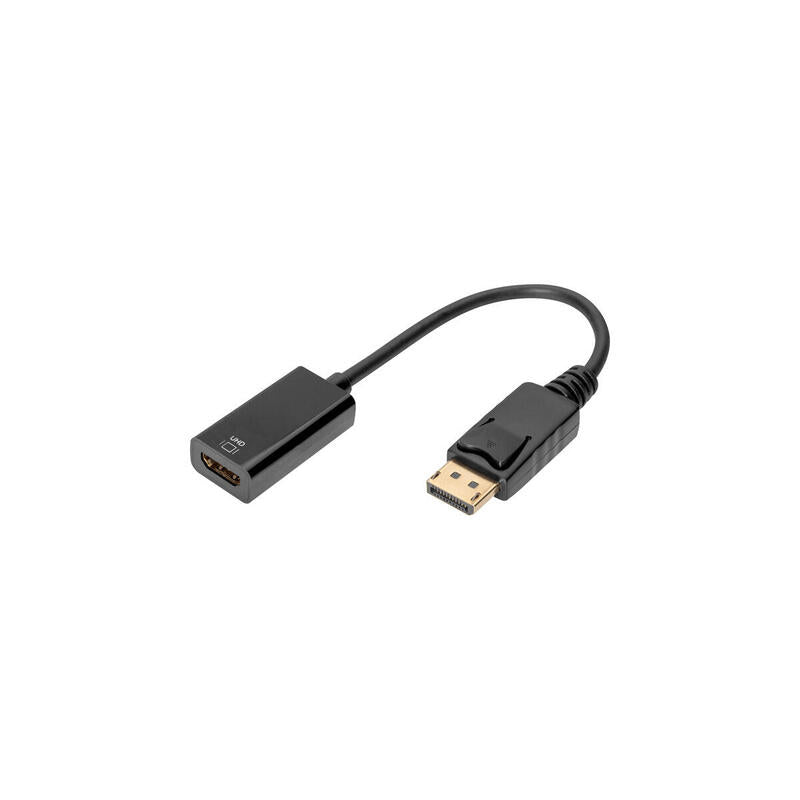 Adaptador/Convertidor Digitus 4k Displayport A Hdmi Negro Db-340415-002-S