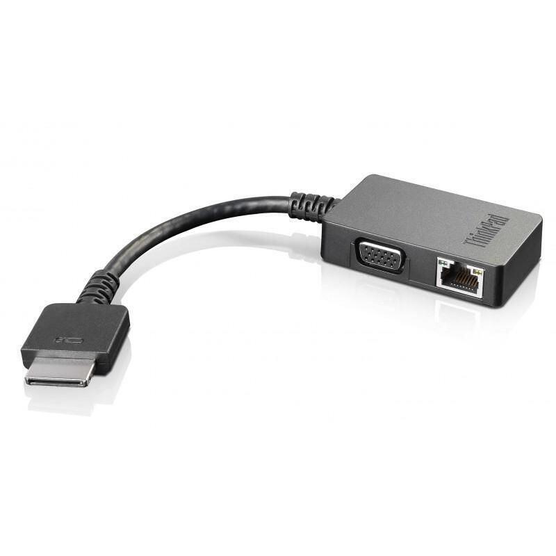 Adapter - 4x90j31060, Onelink+, - Vga/Rj45, Black - Warranty: 6m