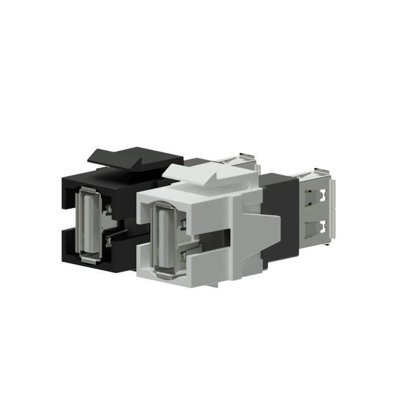 Adapter Keystone Usb 2.0 A-Usb 2.0 A Negro- Vck622/B