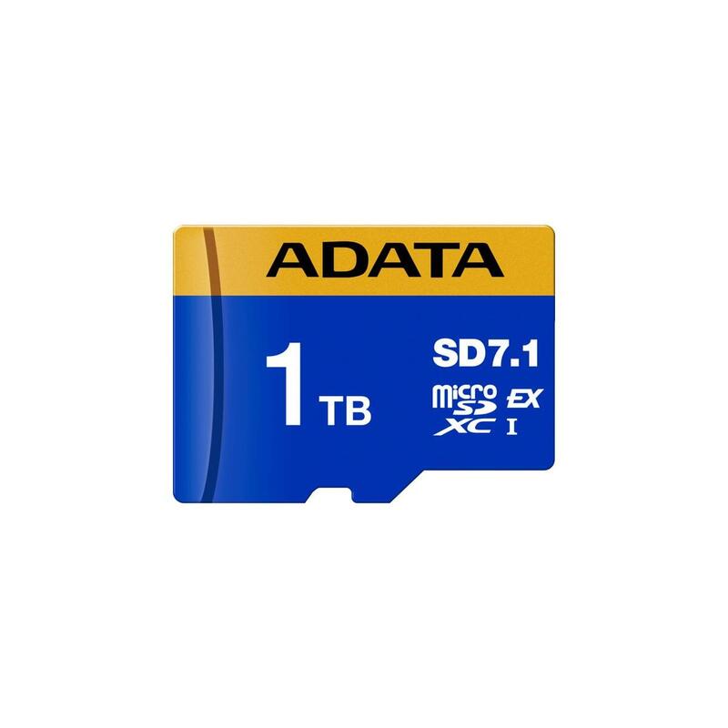Adata Premier Extreme Microsdxc Sd7.1 1 Tb, Tarjeta De Memoria Azul/Amarillo, Sd7.1 Express, Uhs-I U3, Clase 10, V30, Nintendo Switch 2 Ready Ud1tex3l1-C