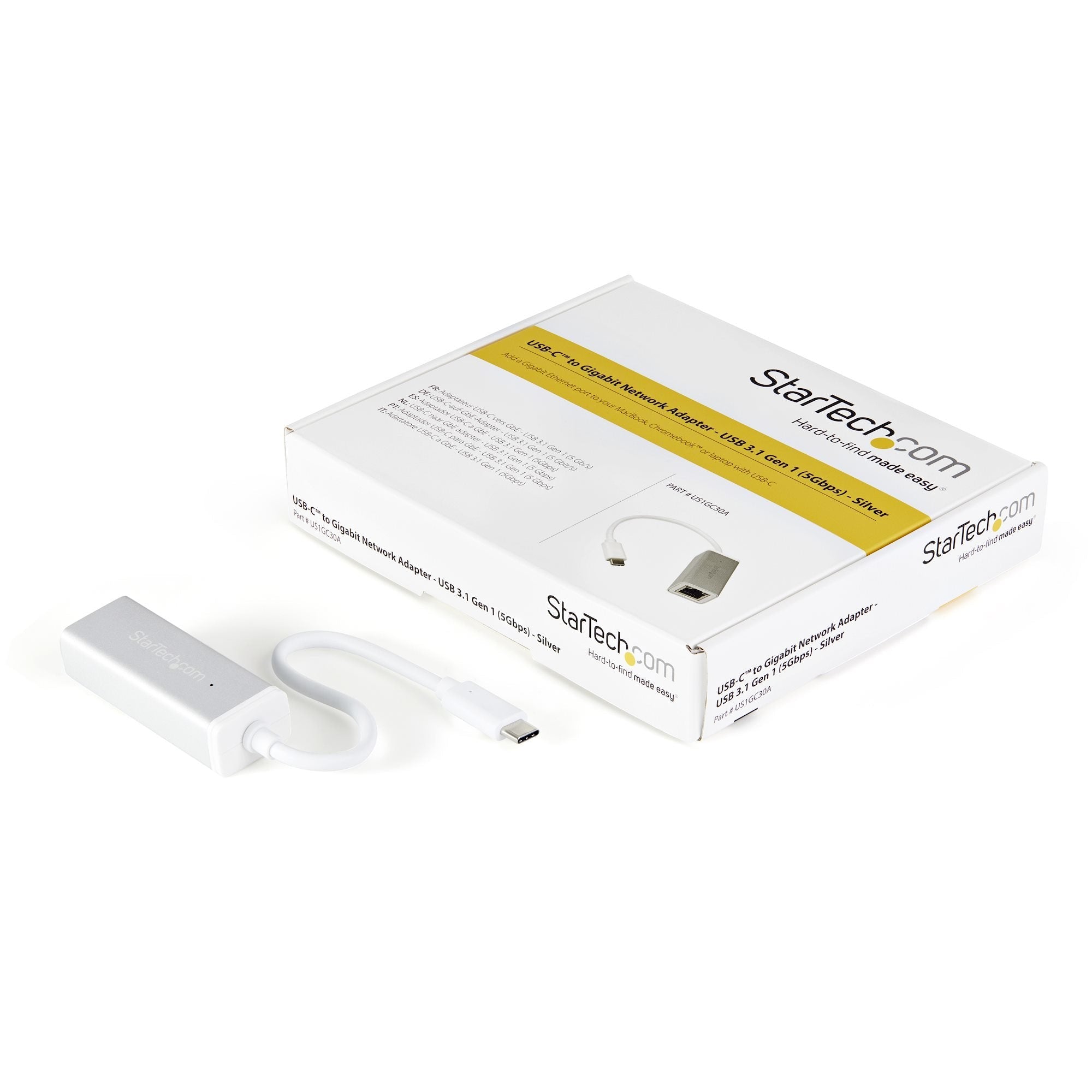 Startech Adaptador Red Gigabit Usb-C Plateado