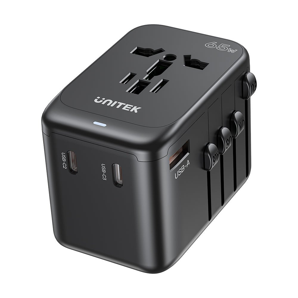 Unitek Ladowarka Podrózna Eu/Us/Uk/Aus Pd 65 W
