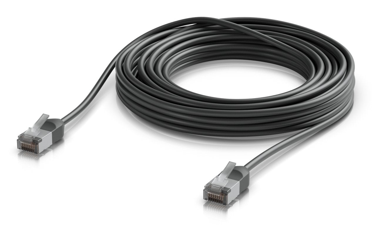 Ultra-Thin, Rugged, Shielded Outdoor Patch Cable For 10