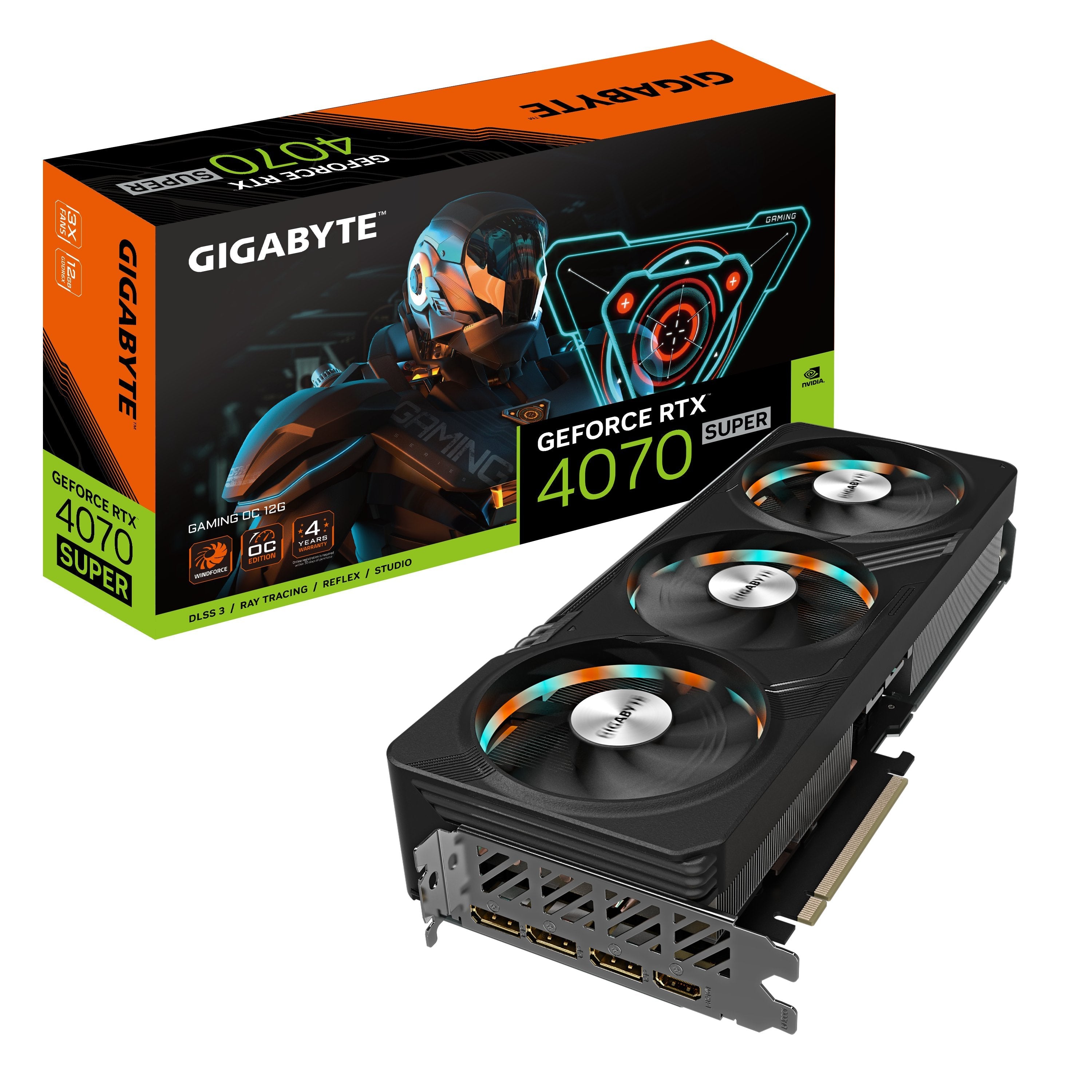 Tarjeta Gigabyte Vga Nvidia Rtx 4070 Super Gaming Oc 12g