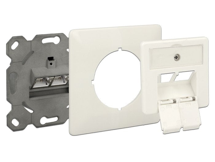 EAN 4043619861958 - DeLOCK 86195 toma de corriente RJ-45 Blanco imagen 3