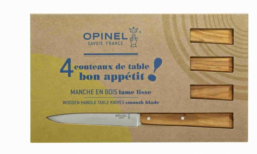 Opinel Juego De 4 Cuchillos De Mesa Número. 125